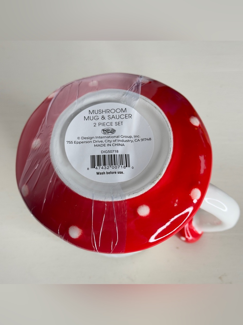 Toadstool Mug & Saucer - Picture 7 of 7